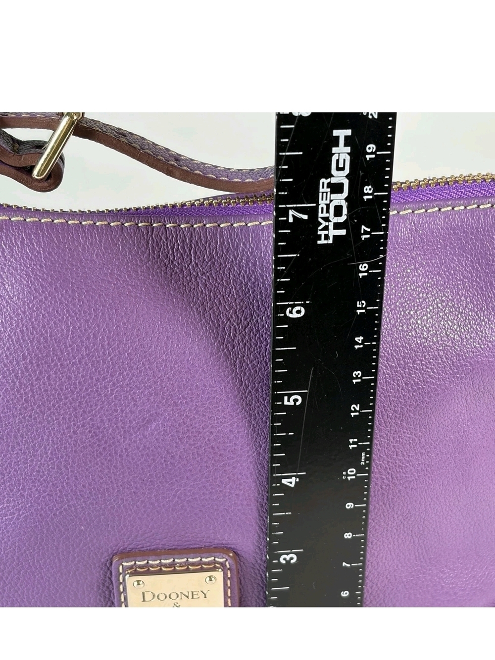 Dooney & Bourke Purple Leather Crossbody Bag - Picture 16 of 16